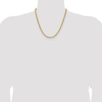 Leslie's 14K 3.7mm Semi-Solid D/C Round Box Chain - Image 4