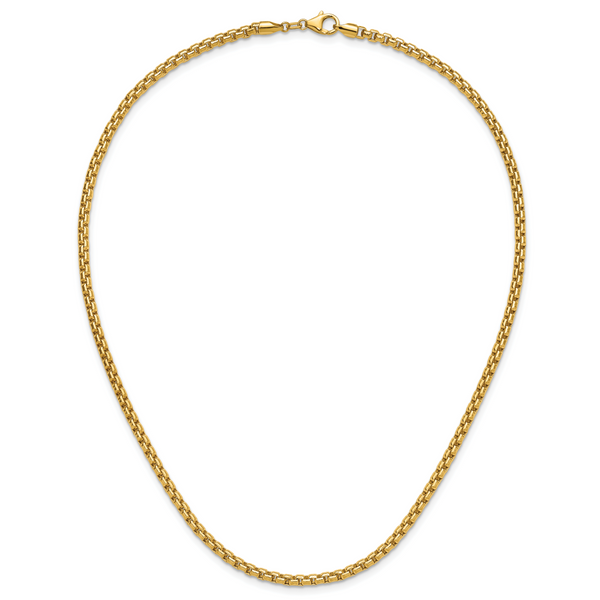 Leslie's 14K 3.7mm Semi-Solid D/C Round Box Chain - Image 5