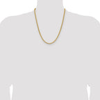 Leslie's 14K 3.7mm Semi-Solid D/C Round Box Chain - Image 4