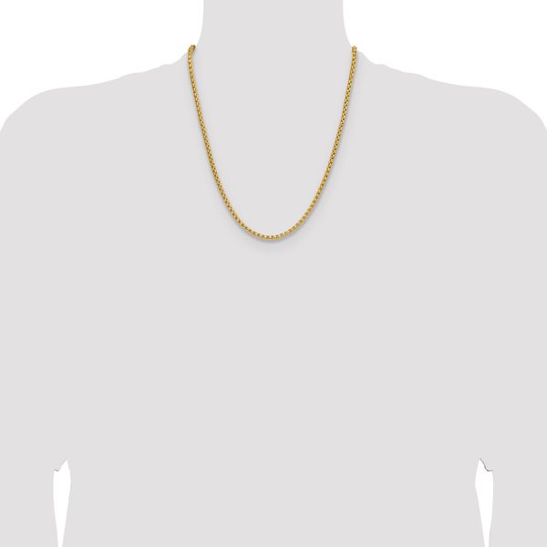Leslie's 14K 3.7mm Semi-Solid D/C Round Box Chain - Image 4