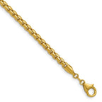 Leslie's 14K 3.7mm Semi-Solid D/C Round Box Chain