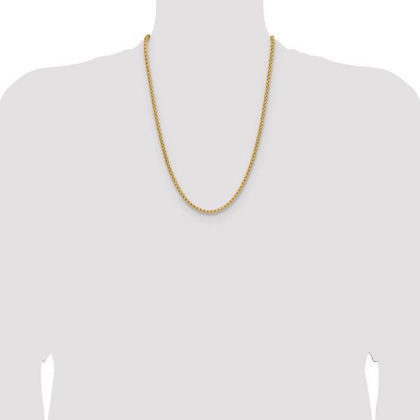 Leslie's 14K 3.7mm Semi-Solid D/C Round Box Chain - Image 4