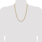 Leslie's 14K 3.7mm Semi-Solid D/C Round Box Chain - Image 4