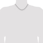 Leslie's 14k WG 2.2mm Solid Beveled D/C Paperclip Chain - Image 4