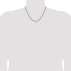 Leslie's 14k WG 2.2mm Solid Beveled D/C Paperclip Chain - Image 4