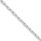 Leslie's 14k WG 2.2mm Solid Beveled D/C Paperclip Chain