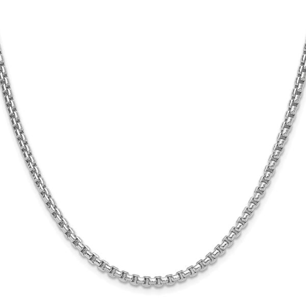Leslie's 14k WG 2.2mm Solid Beveled D/C Paperclip Chain - Image 2