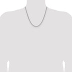 Leslie's 14k WG 2.2mm Solid Beveled D/C Paperclip Chain - Image 4