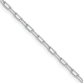 Leslie's 14k WG 2.2mm Solid Beveled D/C Paperclip Chain