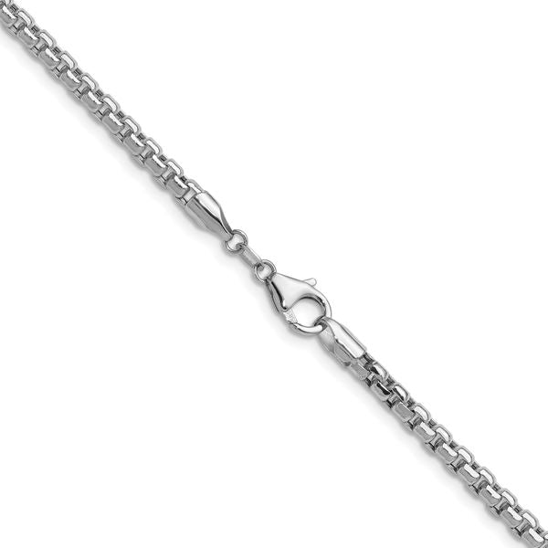 Leslie's 14k WG 2.2mm Solid Beveled D/C Paperclip Chain - Image 3