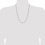 Leslie's 14k WG 2.2mm Solid Beveled D/C Paperclip Chain - Image 4