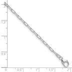Leslie's 14k WG 2.2mm Solid Beveled D/C Paperclip Chain - Image 2
