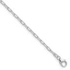 Leslie's 14k WG 2.2mm Solid Beveled D/C Paperclip Chain