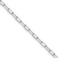 Leslie's 14k WG 3.0mm Solid Beveled D/C Paperclip Chain