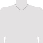 Leslie's 14k WG 3.0mm Solid Beveled D/C Paperclip Chain - Image 4