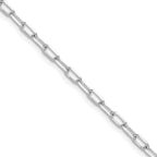 Leslie's 14k WG 3.0mm Solid Beveled D/C Paperclip Chain
