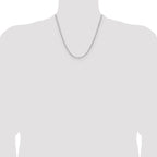 Leslie's 14k WG 3.0mm Solid Beveled D/C Paperclip Chain - Image 4