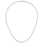 Leslie's 14k WG 3.0mm Solid Beveled D/C Paperclip Chain - Image 5