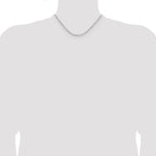 Leslie's 14k WG 3.5mm Solid Beveled D/C Paperclip Chain - Image 4