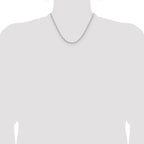 Leslie's 14k WG 3.5mm Solid Beveled D/C Paperclip Chain - Image 4