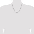 Leslie's 14k WG 3.5mm Solid Beveled D/C Paperclip Chain - Image 4