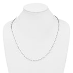 Leslie's 14k WG 3.5mm Solid Beveled D/C Paperclip Chain - Image 4