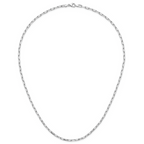 Leslie's 14k WG 3.5mm Solid Beveled D/C Paperclip Chain - Image 5