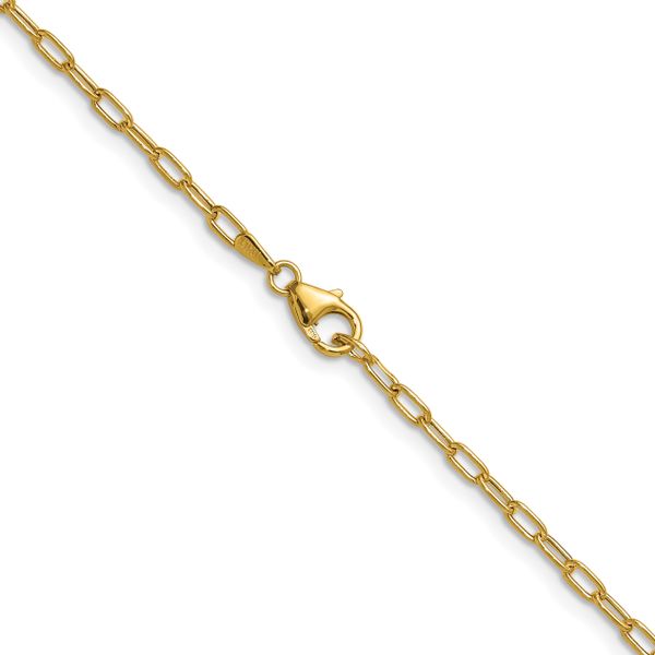 Leslie's 14k 2.2mm Semi-Solid Paperclip Chain - Image 3