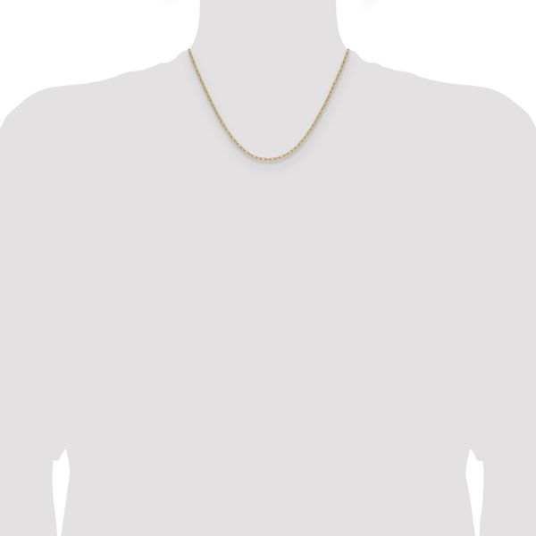 Leslie's 14k 2.2mm Semi-Solid Paperclip Chain - Image 4