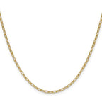Leslie's 14k 2.2mm Semi-Solid Paperclip Chain - Image 2