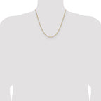 Leslie's 14k 2.2mm Semi-Solid Paperclip Chain - Image 4