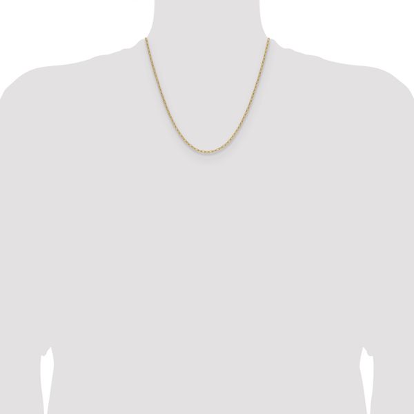 Leslie's 14k 2.2mm Semi-Solid Paperclip Chain - Image 4