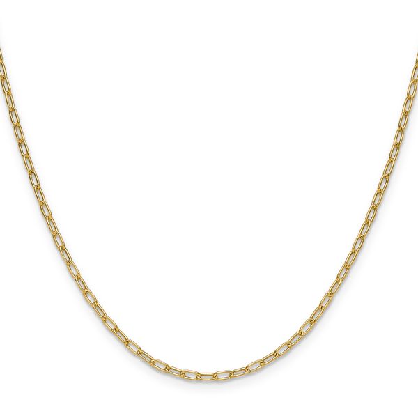 Leslie's 14k 2.2mm Semi-Solid Paperclip Chain - Image 2