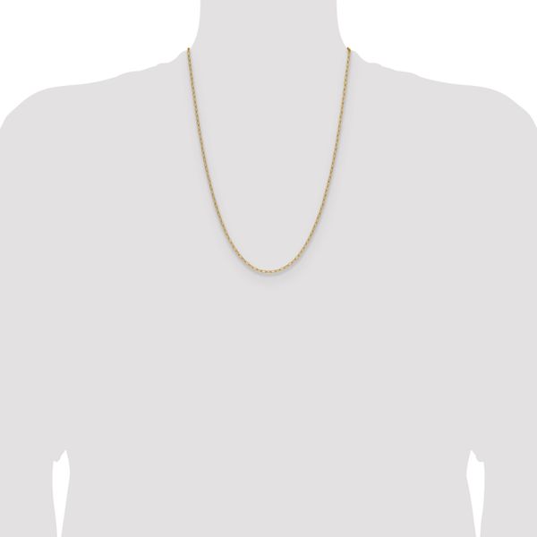 Leslie's 14k 2.2mm Semi-Solid Paperclip Chain - Image 4