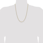Leslie's 14k 2.2mm Semi-Solid Paperclip Chain - Image 4