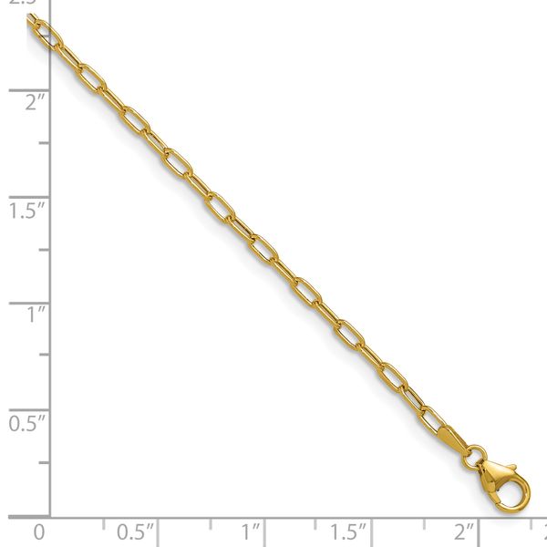 Leslie's 14k 2.2mm Semi-Solid Paperclip Chain - Image 2