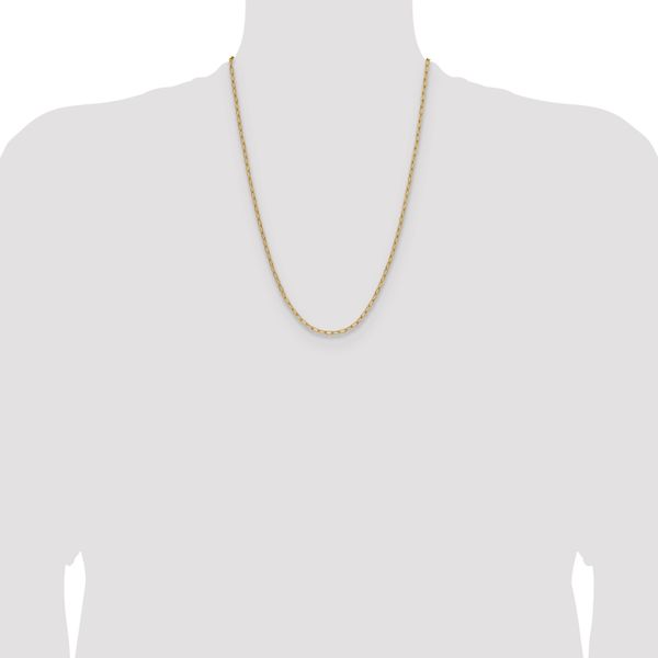 Leslie's 14k 3.0mm Semi-Solid Paperclip Chain - Image 4