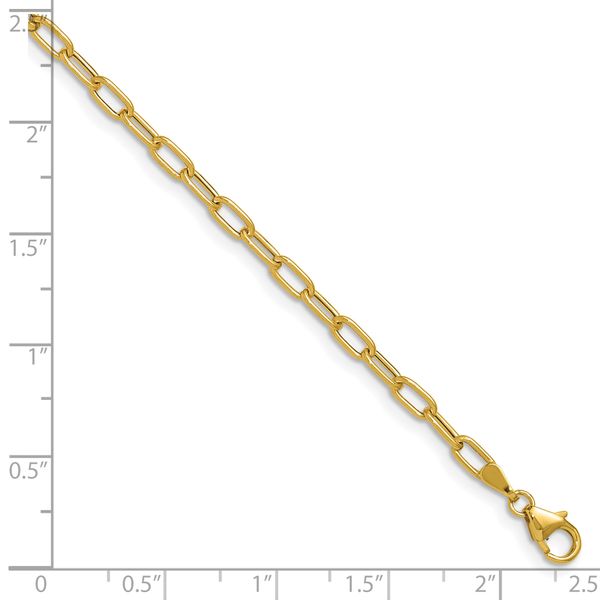 Leslie's 14k 3.0mm Semi-Solid Paperclip Chain - Image 2