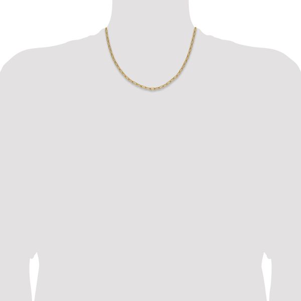 Leslie's 14k 3.7mm Semi-Solid Paperclip Chain - Image 4