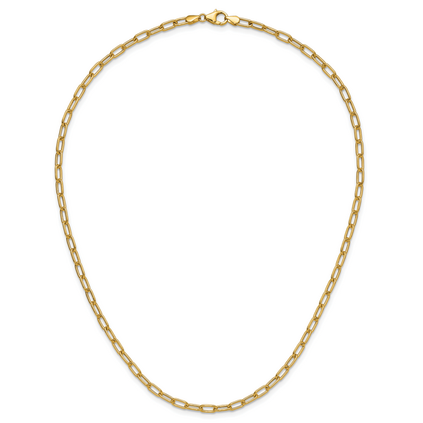 Leslie's 14k 3.7mm Semi-Solid Paperclip Chain - Image 5