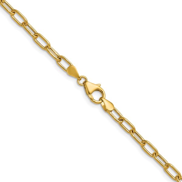 Leslie's 14k 3.7mm Semi-Solid Paperclip Chain - Image 3