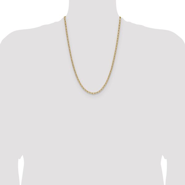 Leslie's 14k 3.7mm Semi-Solid Paperclip Chain - Image 4