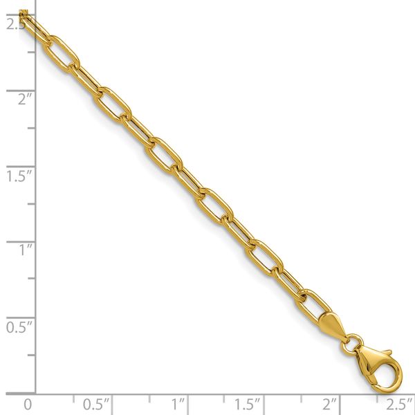 Leslie's 14k 3.7mm Semi-Solid Paperclip Chain - Image 2