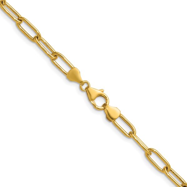 Leslie's 14k 4.5mm Semi-Solid Paperclip Chain - Image 3