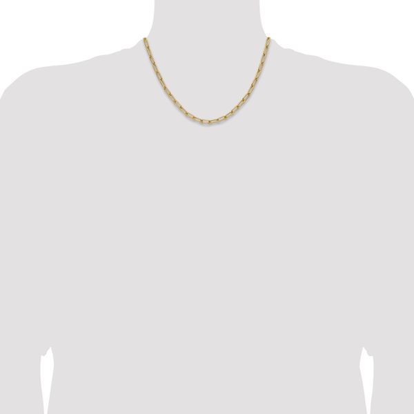 Leslie's 14k 4.5mm Semi-Solid Paperclip Chain - Image 4