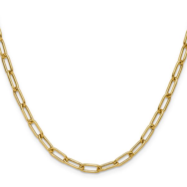 Leslie's 14k 4.5mm Semi-Solid Paperclip Chain - Image 2