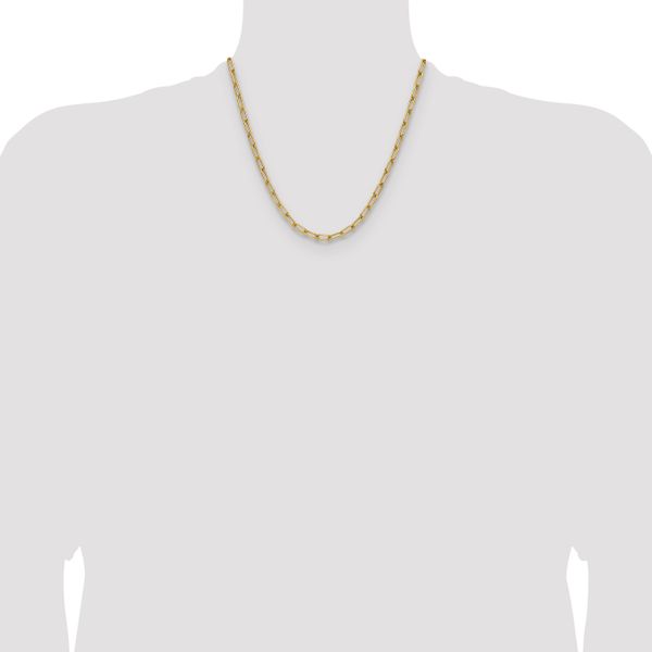 Leslie's 14k 4.5mm Semi-Solid Paperclip Chain - Image 4