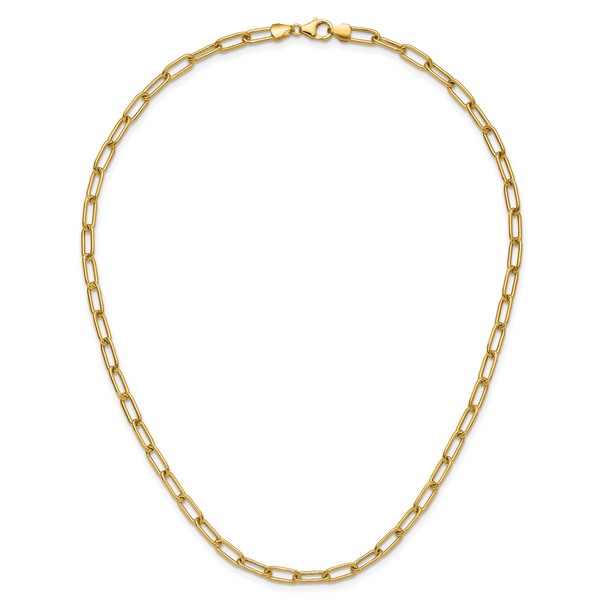 Leslie's 14k 4.5mm Semi-Solid Paperclip Chain - Image 5