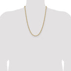 Leslie's 14k 4.5mm Semi-Solid Paperclip Chain - Image 4