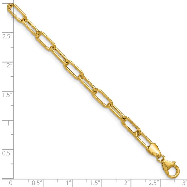 Leslie's 14k 4.5mm Semi-Solid Paperclip Chain - Image 2